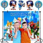 Decorazioni Compleanno Sonic Palloncini Feste Compleanni Hedgehog Sfondo Fotografico Compleanno Sonic the Hedgehog Palloncini in Alluminio Sonic Decorazioni Feste Sonic Sfondi Fotografia Compleanno