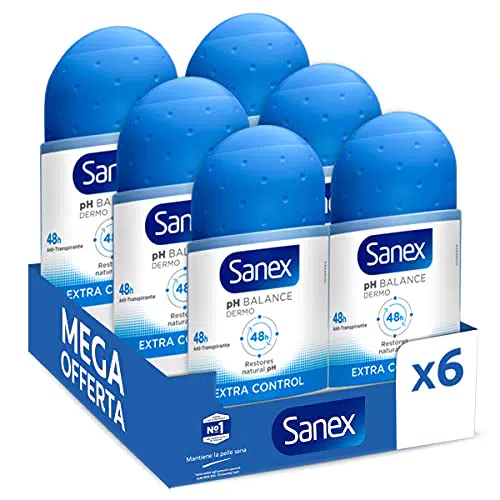 Deodorante Sanex Roll-on Dermo Extra Control, 50 ml