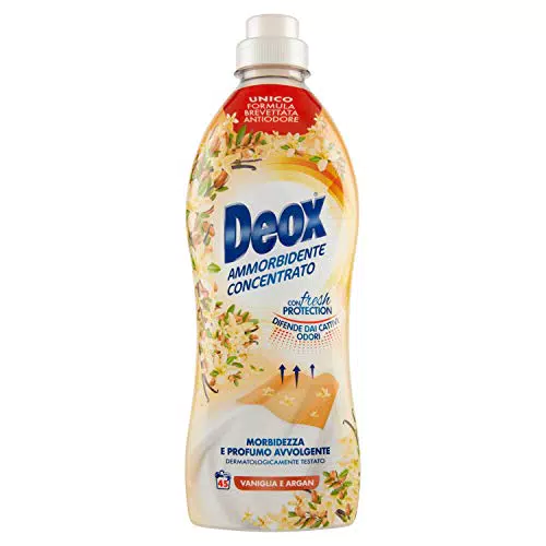 Deox, Ammorbidente Concentrato Lavatrice, Vaniglia e Argan