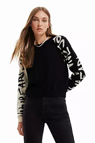 Desigual Offwhite JERS_Noor 1021 Bianco Sporco Maglione