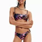 Desigual Swim_Playa I Bikini Donna, Nero, M