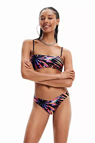 Desigual Swim_Playa I Bikini Donna, Nero, M