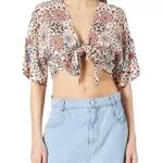 Desigual Top Bora Swimwear Cover Up, Bianco