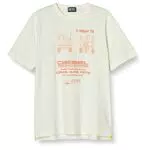 Diesel T-just-slits-g1, T-Shirt Uomo, Bianco, XL