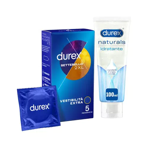 Durex Settebello 2XL Preservativi Extra Large e Extra Lunghi
