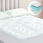 EHEYCIGA Topper Singolo 90x190, Memory Foam Topper Materasso Respirabile con Tasca Extra Profonda