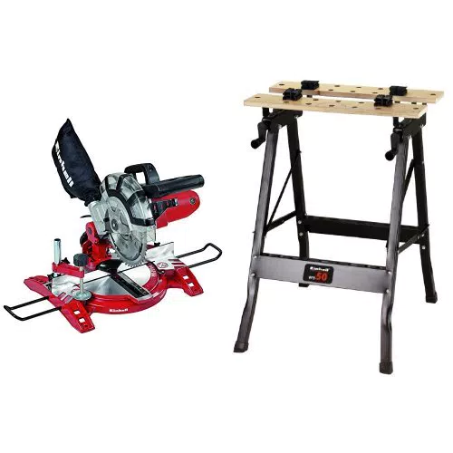 Einhell TH-MS 2112 Troncatrice + Einhell 2210110 WB 50 Banco da Lavoro