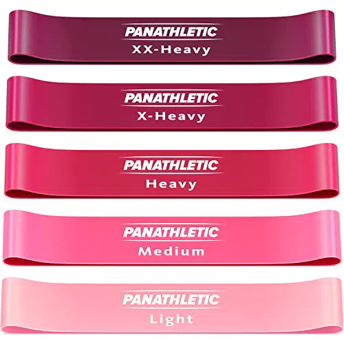 Elastici Fitness, Set di 5 Bande, rosa