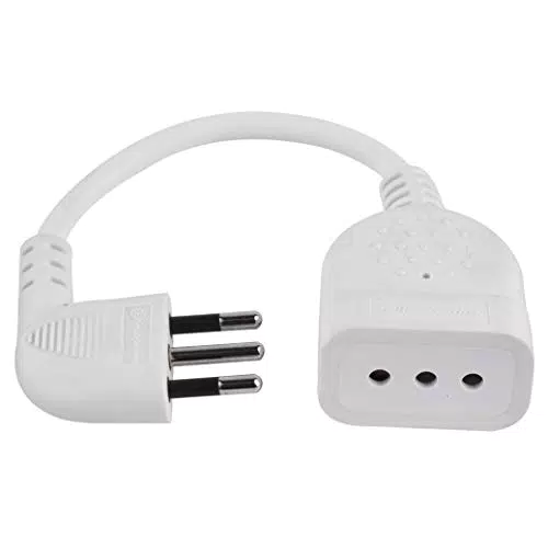 Electraline 46005 Mini Prolunga Salvaspazio con Spina Piccola 10A