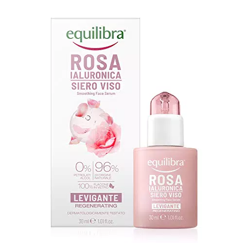 Equilibra Viso, Rosa Ialuronica Siero Viso Levigante e Vellutante