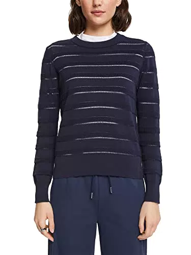 ESPRIT 993cc1i302 Maglione, Blu Navy