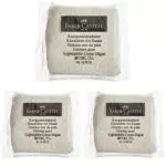 Faber-Castell - Gomma Pane 7020 BIANCA, Pacco da 3