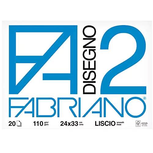 Fabriano F2 06200516, Album da Disegno, Formato 24 x 33 cm