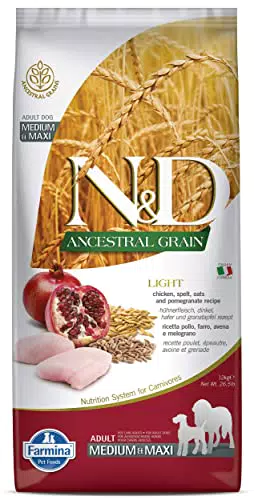Farmina N&D Cane Ancestral Light Pollo, Melograno - 12 kg