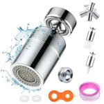 FCXQG Aeratore Rubinetto, Aeratore Rubinetto Cucina 360 Gradi Rotary Aeratore Rubinetto 2 Modalità D'acqua Regolabili M22 Aeratore Rubinetto Risparmio Idrico per Cucina Bagno