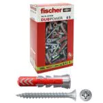 Fischer 100 Tasselli Duopower con Vite, 6 x 30 mm, per Muro pieno
