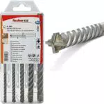 Fischer Kit 5 Punte Trapano D-SDX Quattro Taglienti