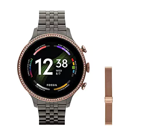 Fossil Smartwatch Gen 6 da Donna in Acciaio FTW6078, color canna di fucile