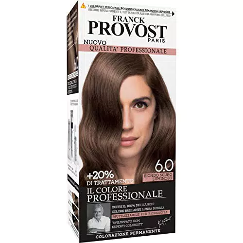 Franck Provost Colorazione Permanente per Capelli, 6.0 Biondo Scuro Luminoso