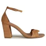 Geox D New Eraklia 80, Sandal Donna, Camel