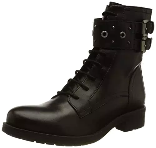 Geox D Rawelle J, Stivaletti Donna, Nero