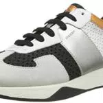 Geox D Suzzie B, Sneakers Donna, Nero/Bianco