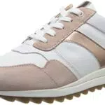 Geox D Tabelya, Scarpe da Ginnastica Donna, Nude White