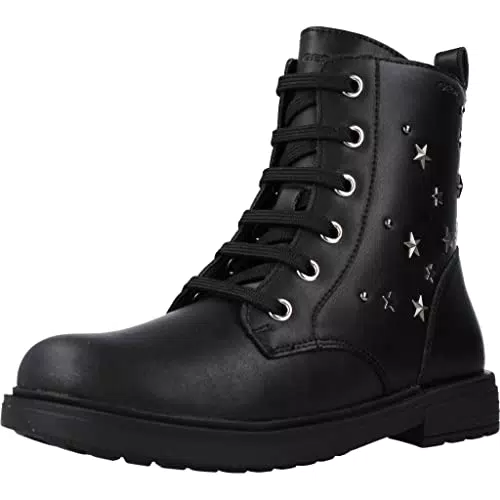 Geox J Eclair Girl Q, Stivaletti Bambine e ragazze, Nero