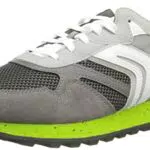 Geox U Ponente-a, Sneakers Uomo, Grigio Verde Grey Lime