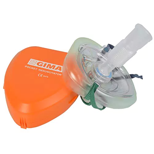 GIMA - Pocket Mask, Maschera di Rianimazione per Respirazione Bocca a Bocca