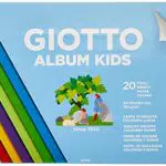 Giotto Kids, Album da 20 fogli carta colorata liscia