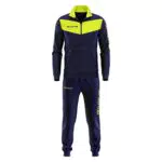 Givova Visa Fluo Tuta da Ginnastica, Blu/Giallo Fluo
