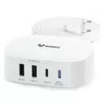 GONEO Caricatore USB C 30W a 4 Porte, Stazione di Ricarica Multipla USB C PD