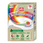 Grey L'Acchiappacolore Azione Completa+ ECO, Fogli Cattura Colore Lavatrice Evita Incidenti Lavaggio