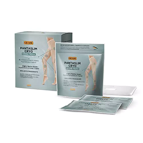 Guam PANTASLIM CRYO Azione Fredda Pronto all'uso Snellente Rassodante con 2 confezioni di liquido di ricarica e pantalone protettivo