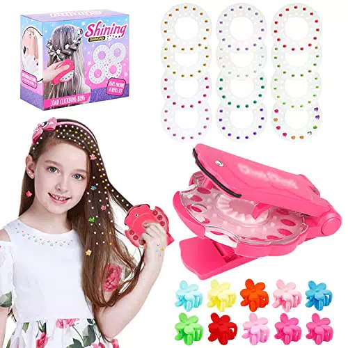 Hair Bedazzler - Kit per capelli con brillantini, 1 clip per capelli con 180 pietre glitterate