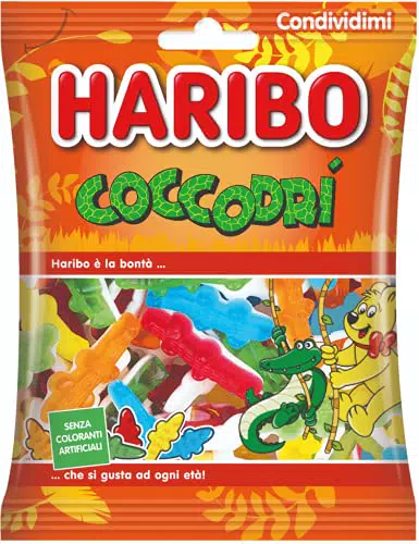 Haribo Coccodri, Caramelle Gommose, Gusto Frutta, Ideali Per Feste E Dolci Momenti Di Relax - 265gr