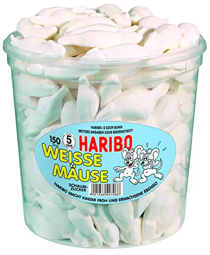 Haribo Weisse topi, stagno, 3-pack