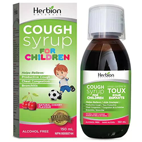 Herbion Naturals Sciroppo per la tosse dei bambini, lenisce il mal di gola