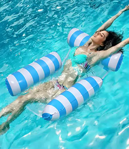 heuchaey Letto Galleggiante Gonfiabile, Amaca Gonfiabile 4 in 1