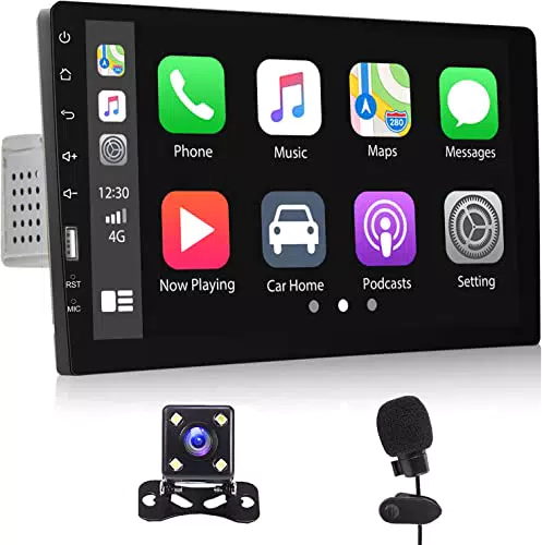 Hikity 1 Din CarPlay Autoradio Android Auto & Mirror Link