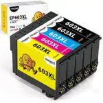 iNKPAD 603XL Cartucce d'inchiostro Compatibili Sostituzione per Epson WF-2830 WF-2810 XP-3100 XP-4100 XP-2100 XP-3105 XP-4105