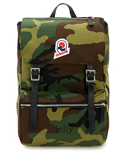 Invicta Zaino Jolly Heritage, Camouflage, Ufficio, Viaggio e Tempo Libero