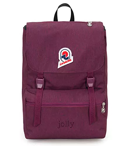 Invicta Zaino Jolly Solid, Viola, Ufficio, Viaggio e Tempo Libero