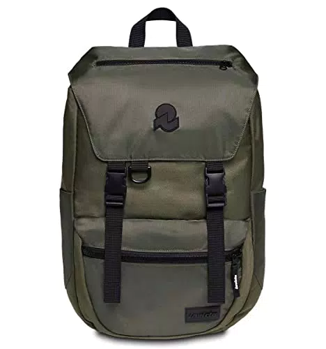 Invicta Zaino Ufficio Jolly X, Verde, Icon, Zaino con Tasca Porta PC Portatile 15