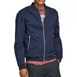 Jack and Jones Uomo Bomber Giacca Casuale Basic Leggera Blu Marino Blazer L