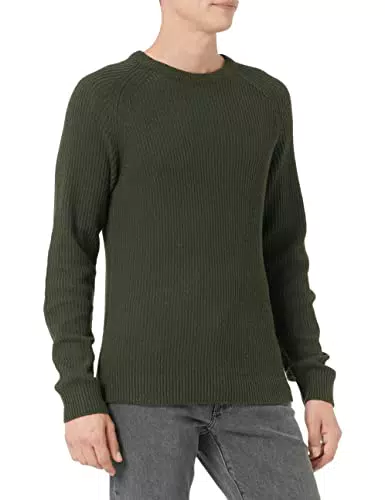 Jack & Jones Jjpannel Knit Crew Neck Pre Felpa, Colofonia