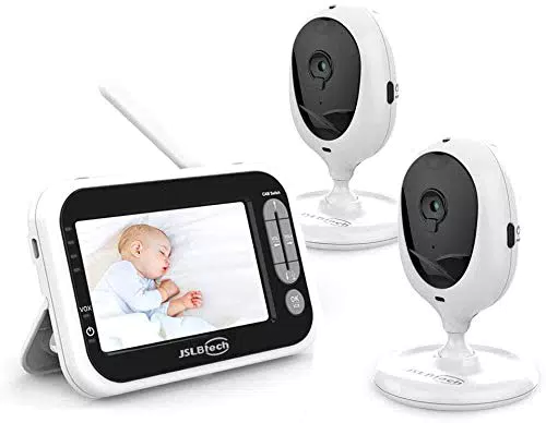 JSLBtech Baby Monitor Videocamera con Schermo LCD da 4