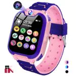 JUBUNRER Orologio Bambina Smartwatch Bambini con Telecamera Musica Orologio Telefono Chiamata Vocale SOS Giochi Sveglia