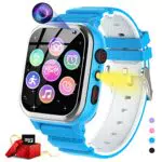 JUBUNRER Orologio Smartwatch Bambini 26 Giochi Telefono Contapassi Calorie SOS Orologio Bambino Bambina Fotocamera HD Musicale Video Regalo Ragazzo Ragazza 3-12 anni Regali Natale Compleanno